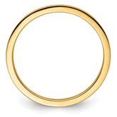 10K Yellow Gold 1.2mm Flat Polished Stackable Band Size 4